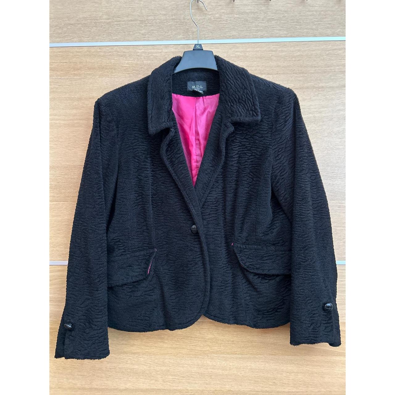 Source Unknown Women's Tailored jacket - Black/Pi… - image 1