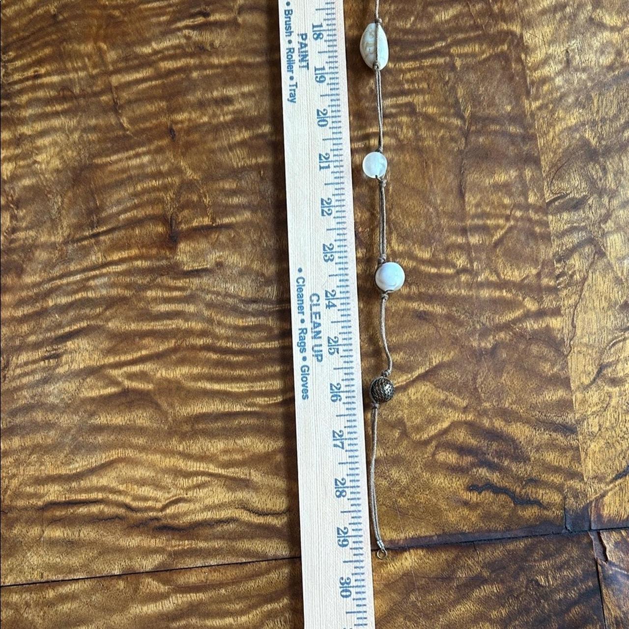 Source Unknown Women's Necklace - Cream/Brown – T… - image 3