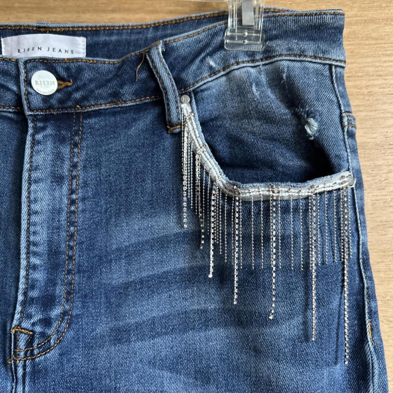 Source Unknown Women's Wide leg Distressed Jeans … - image 4