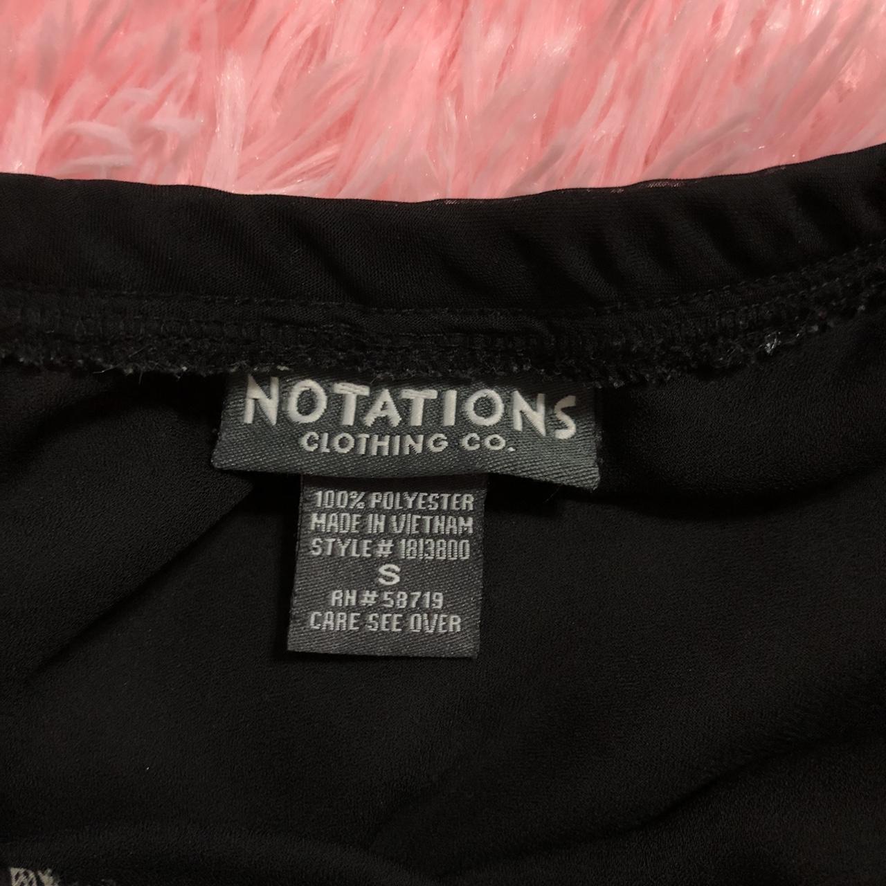 Notations Women's Black and Grey Skirt (3)