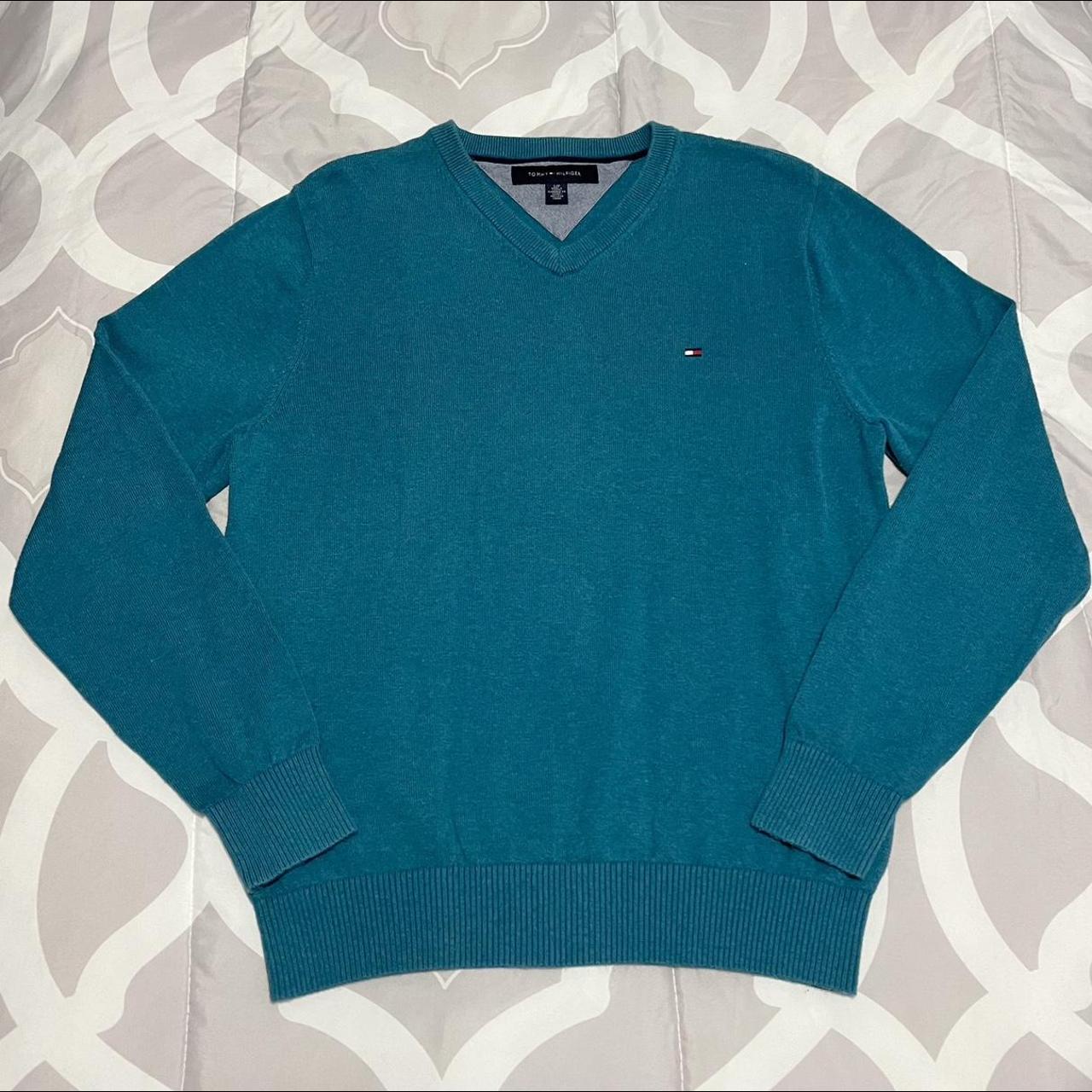 Tommy Hilfiger Women's Blue Jumper | Depop