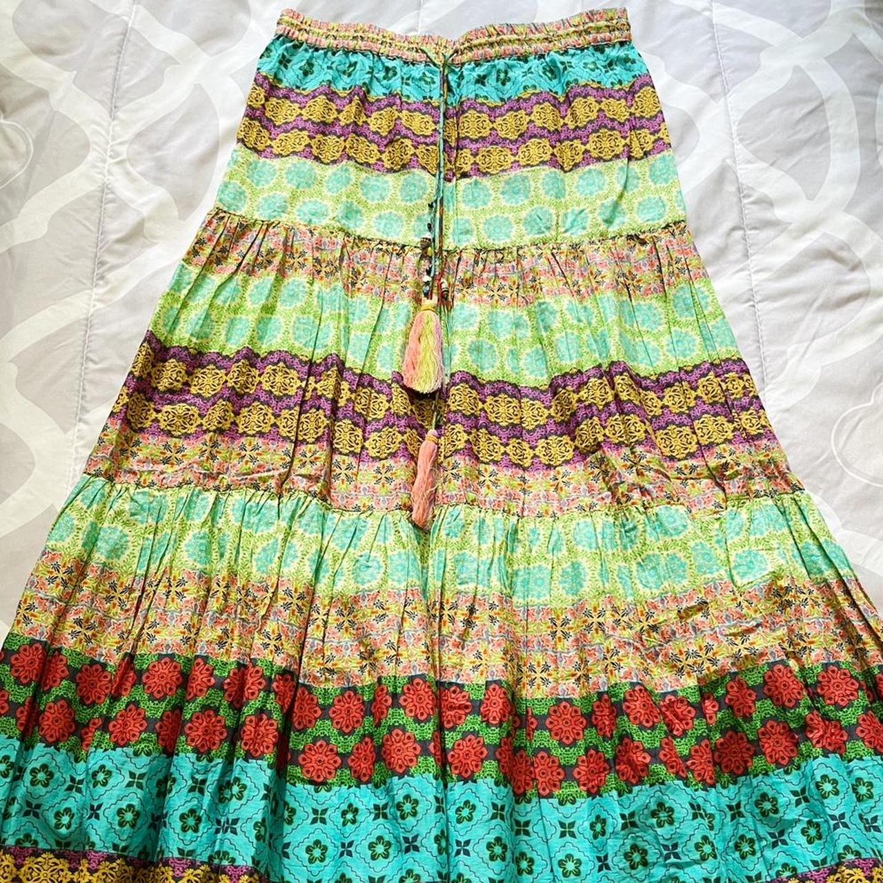 Bohemian skirts zara best sale