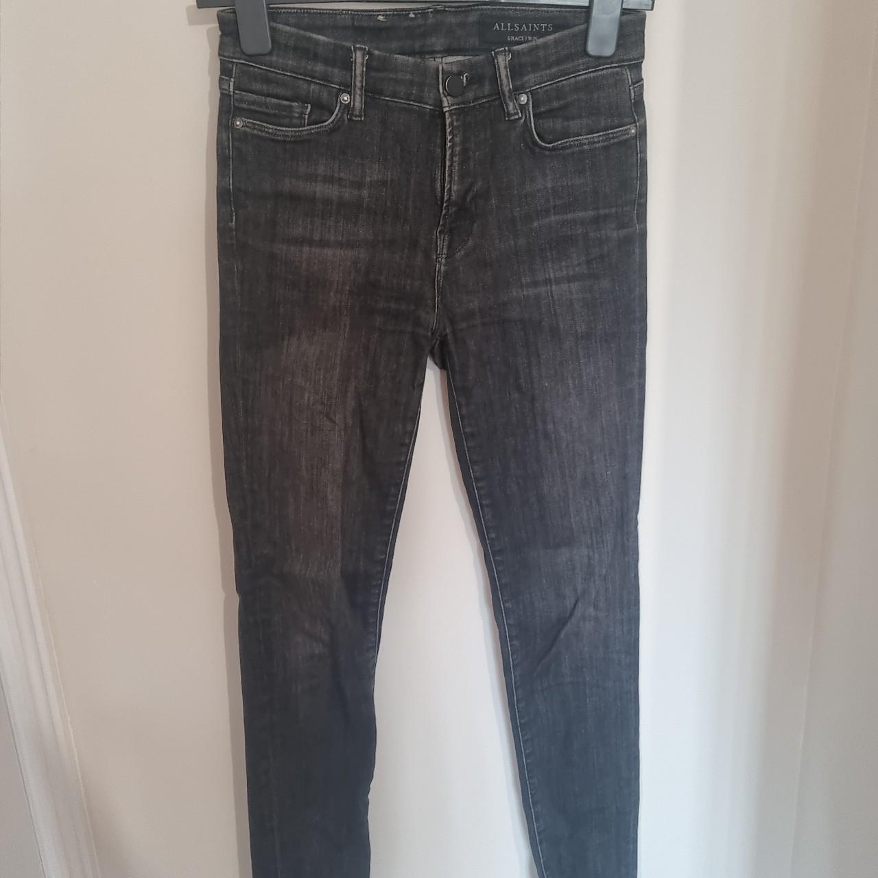 AllSaints Grace Skinny Jeans in washed grey RRP £98 - Depop