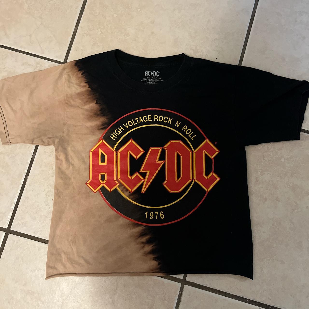 Ac/Dc shirt cropped #rocker #acdc #bandshirts - Depop