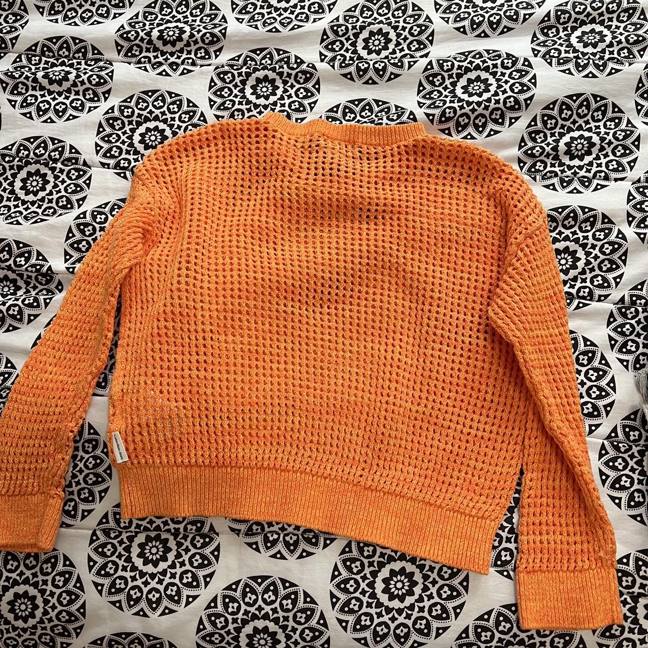 Calvin klein orange jumper best sale