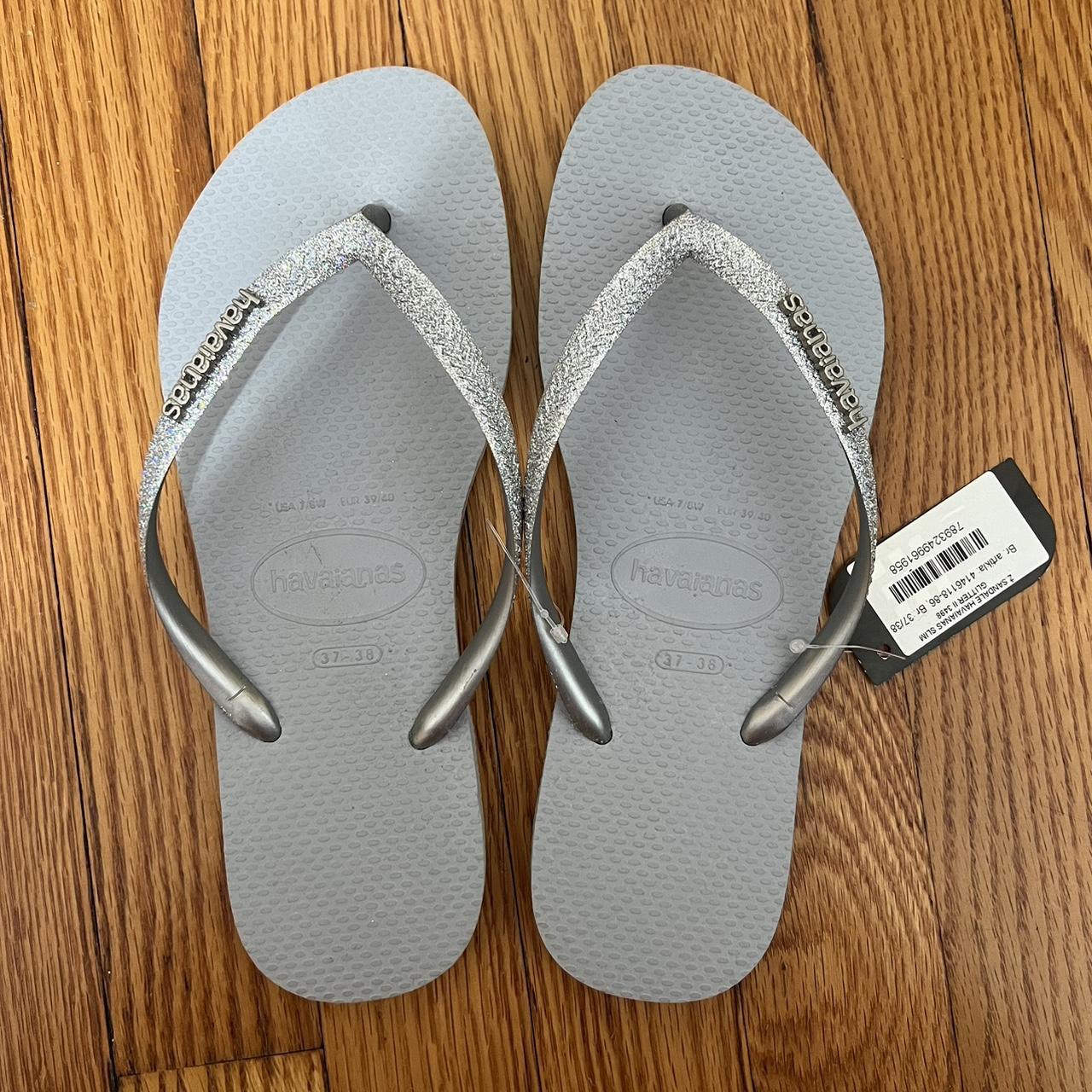 Glitter havaianas silver online