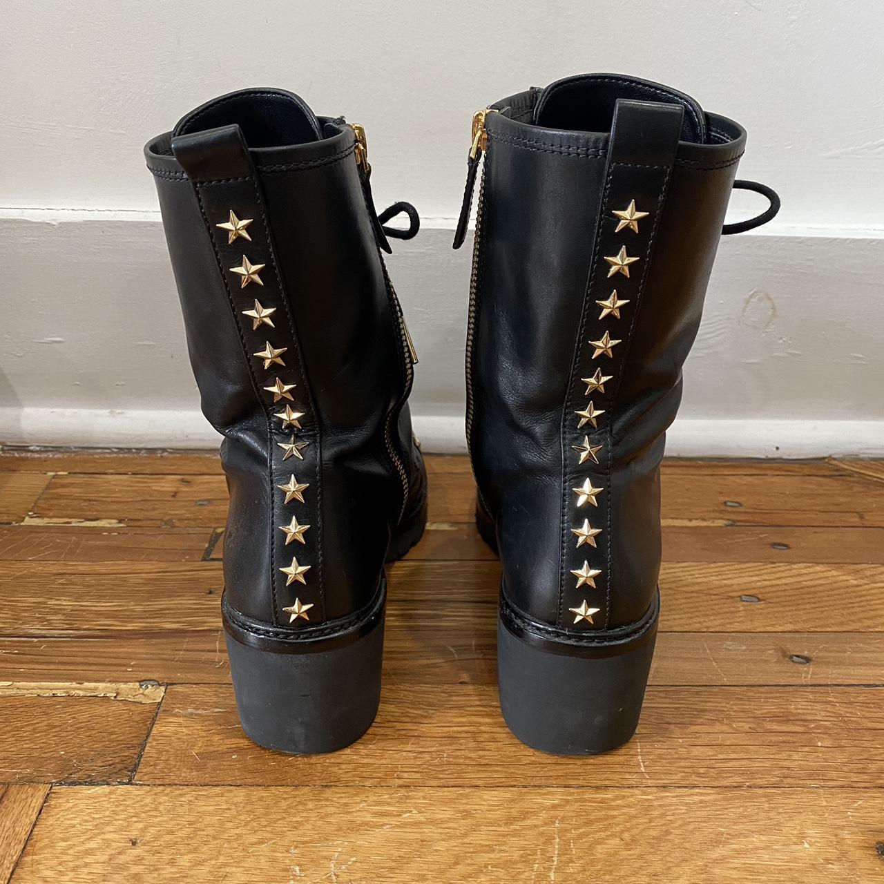 Michael Kors Cody Black Studded Combat Boot Michael