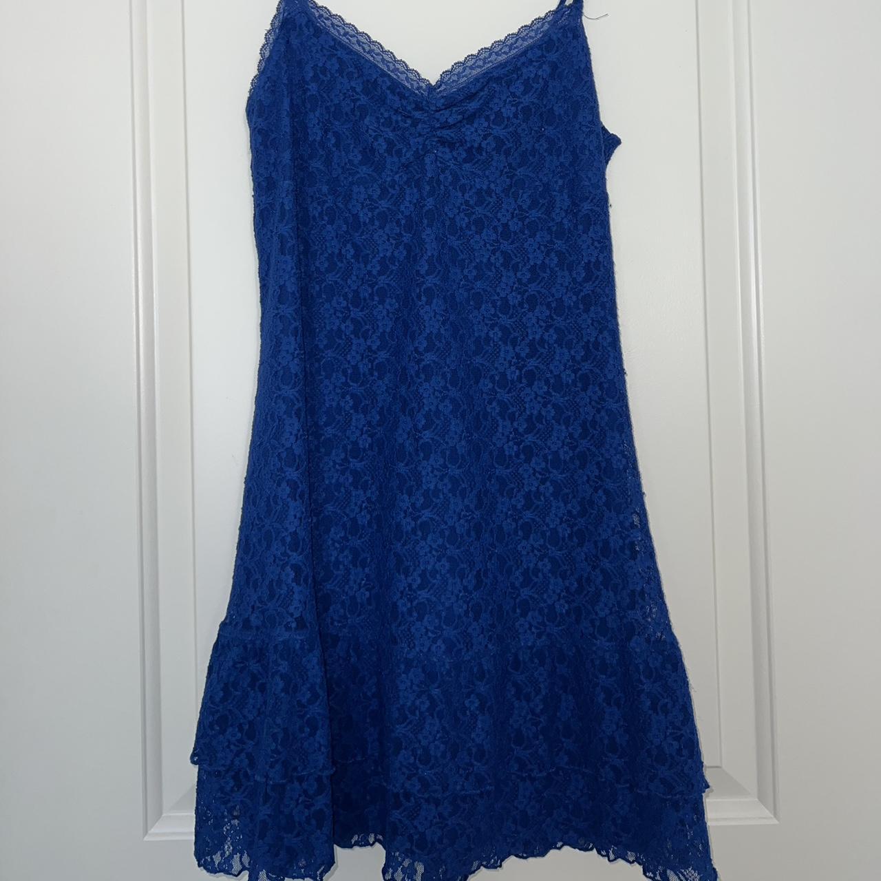 aeropostale blue lace mini dress super cute Depop