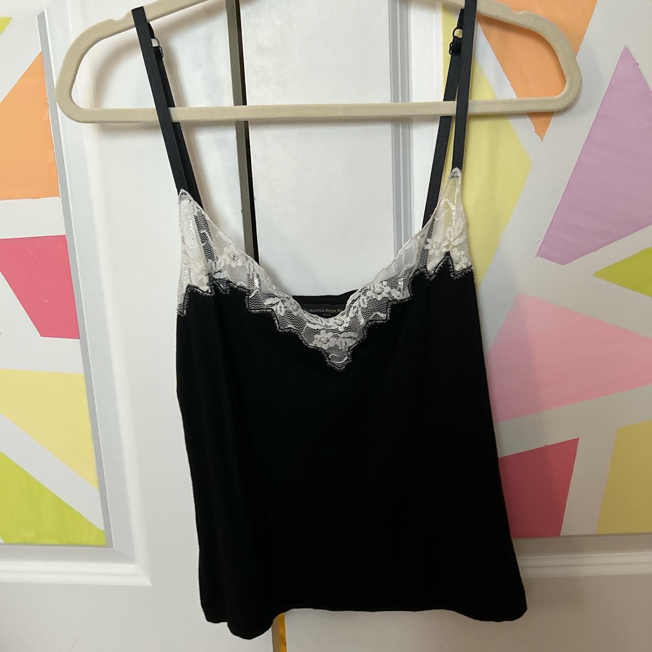 Banana Republic Women's Black Veststankscamis Depop