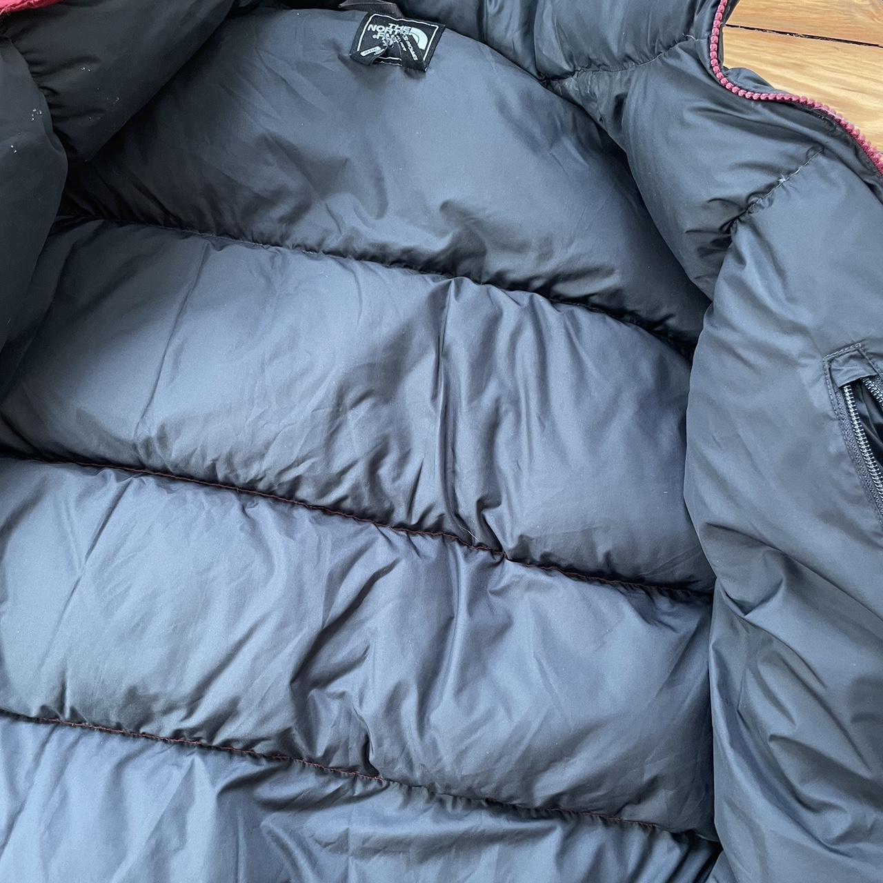 North Face Puffer 700 series in red Size medium-... - Depop