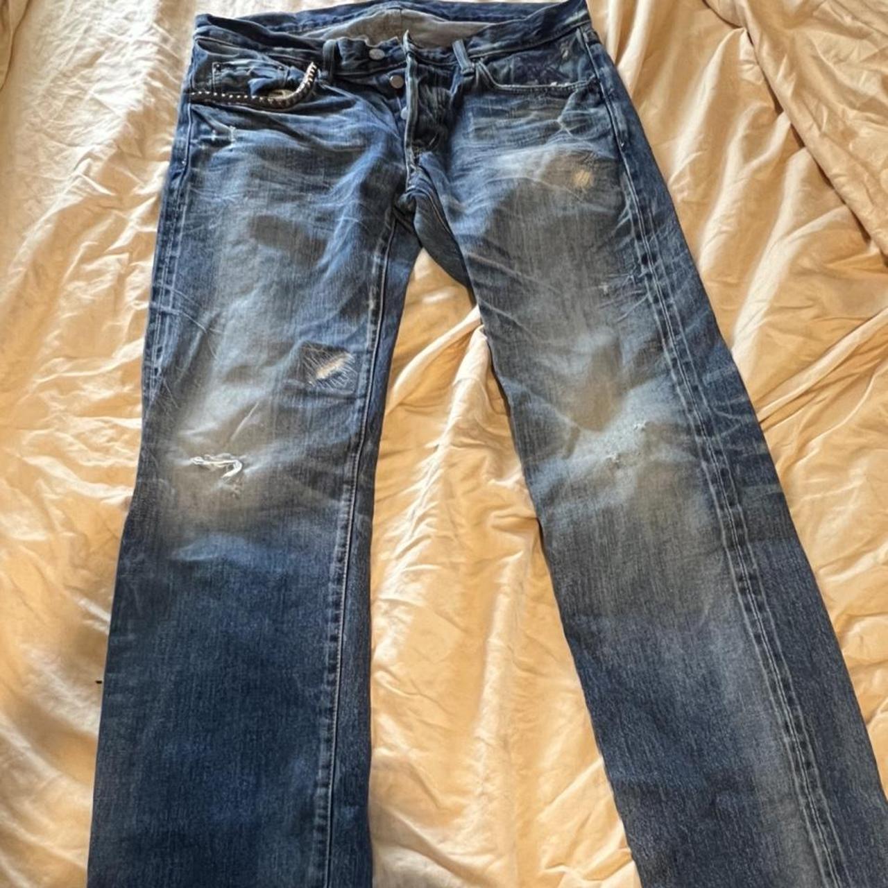 Vintage Hysteric Glamour Studded Jeans Size 32 - Depop