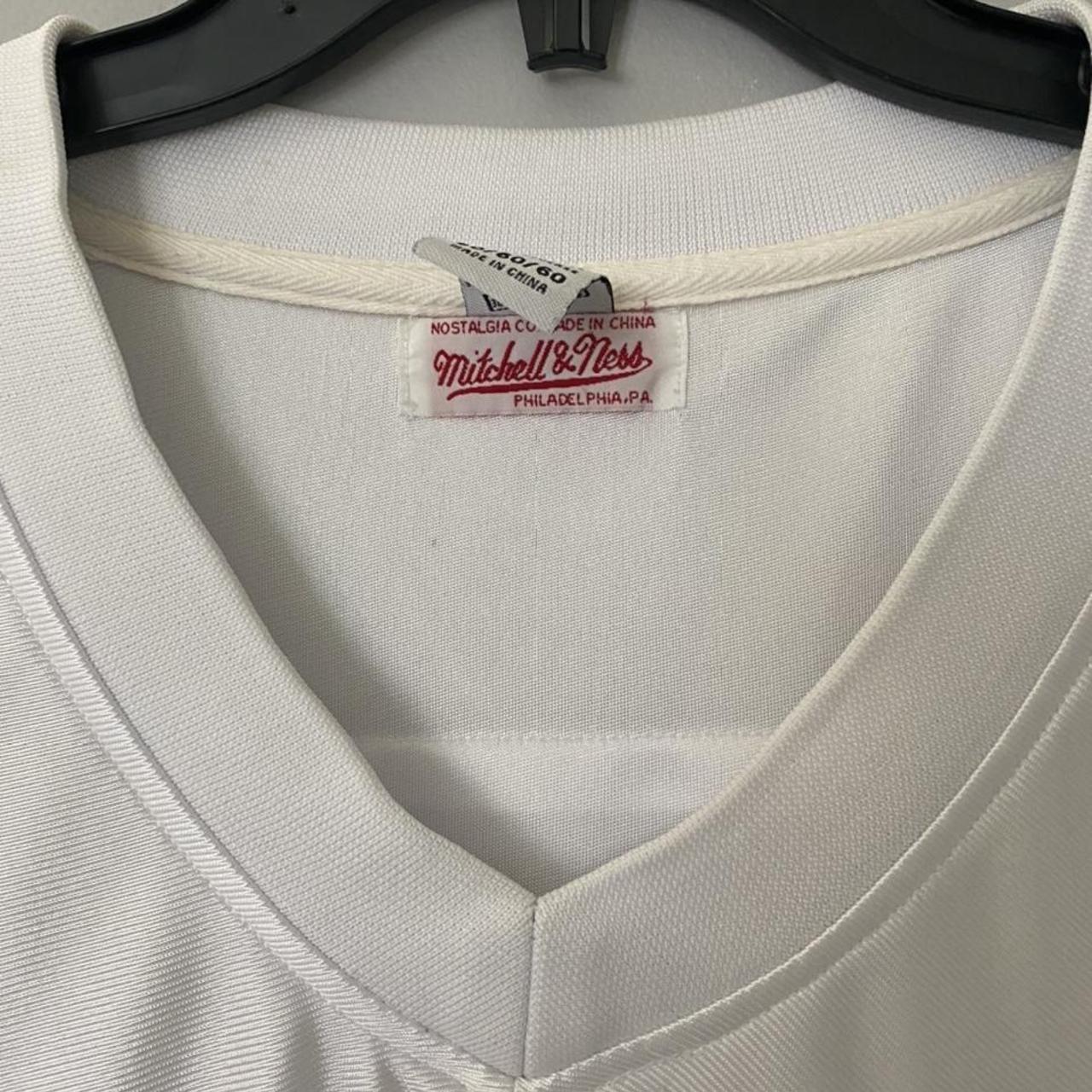 supreme mitchel and ness jersey worn once no flaws - Depop