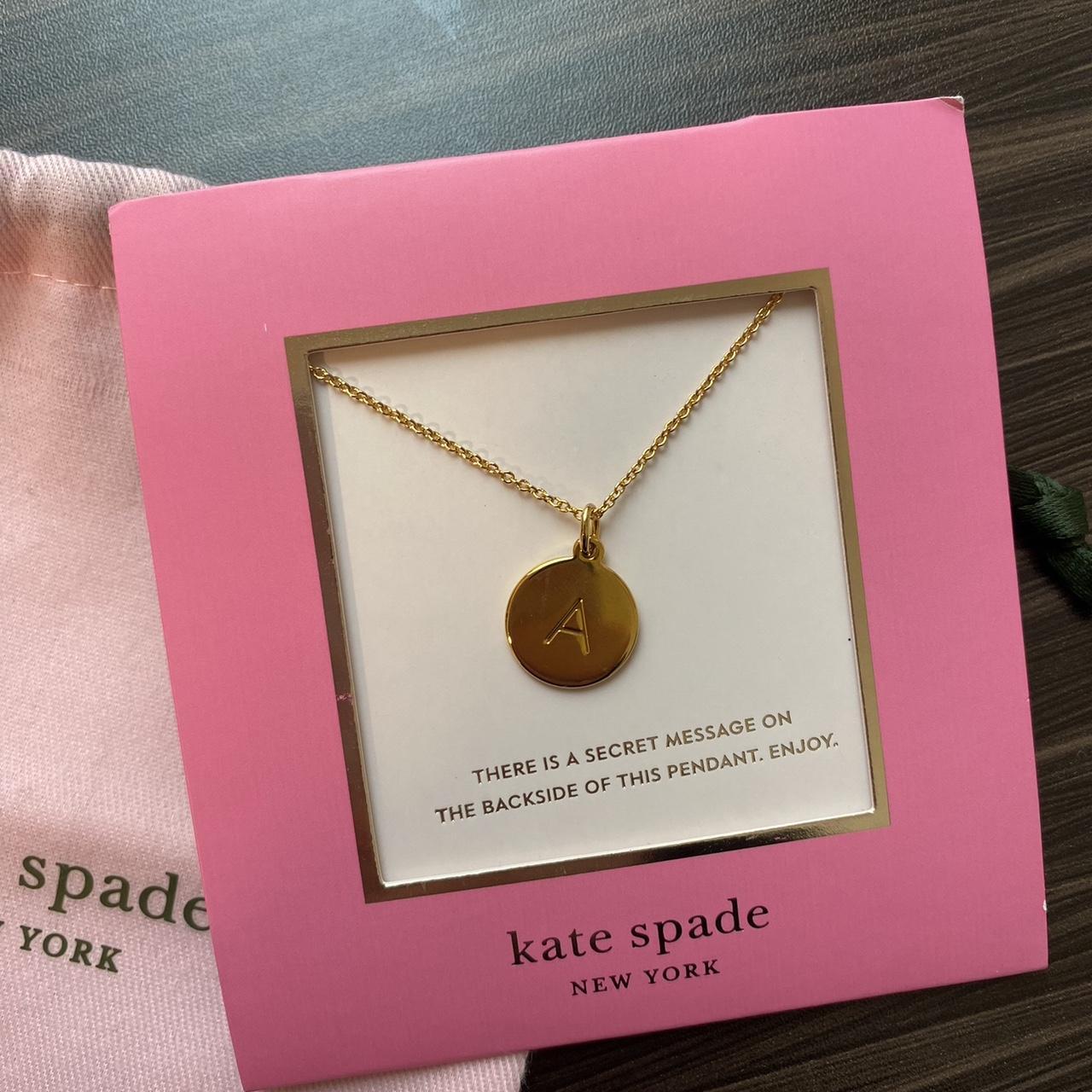 Kate Spade “A” initial necklace Brand new still Depop