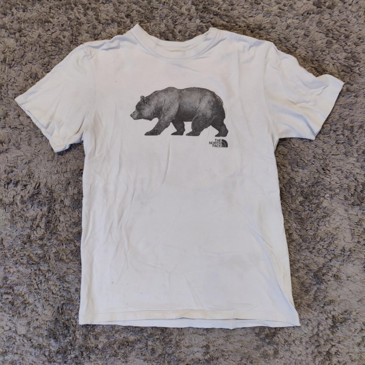 The North Face Bear light tee y2k vintage tshirt... - Depop