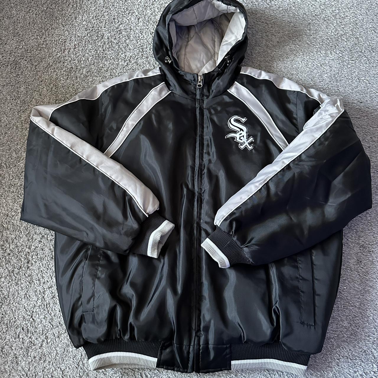 Chicago White Sox Black Vintage Starter Jacket