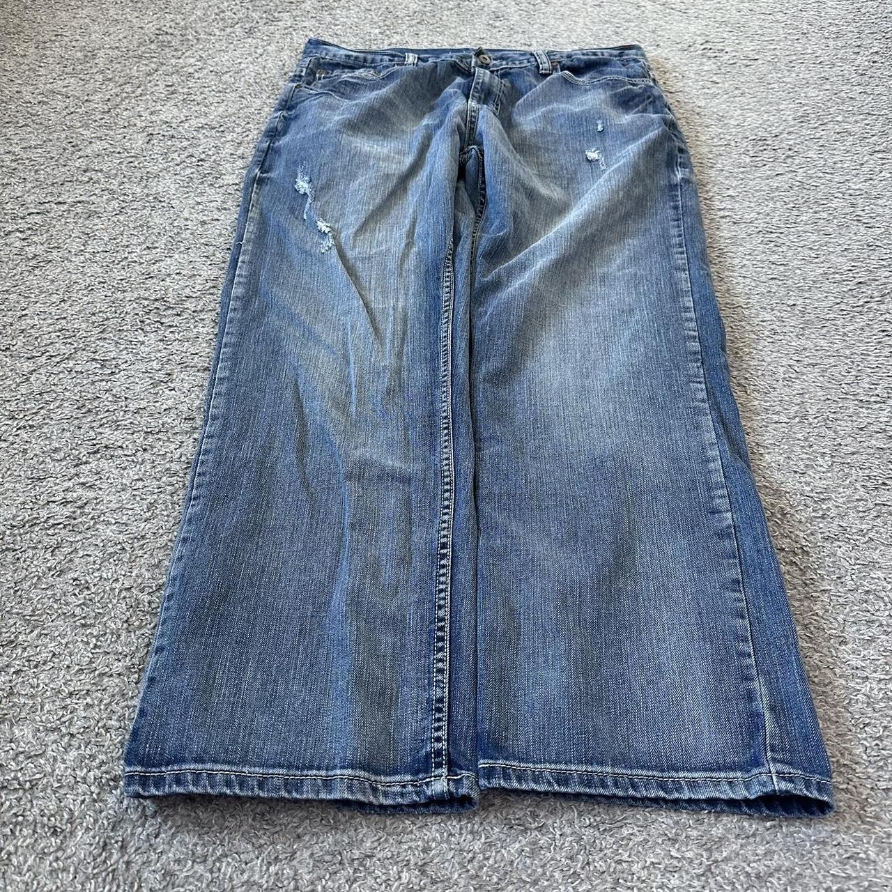 Baggy Faded Y2K FlyPaper Jeans Mens Size 38x30 Any Depop