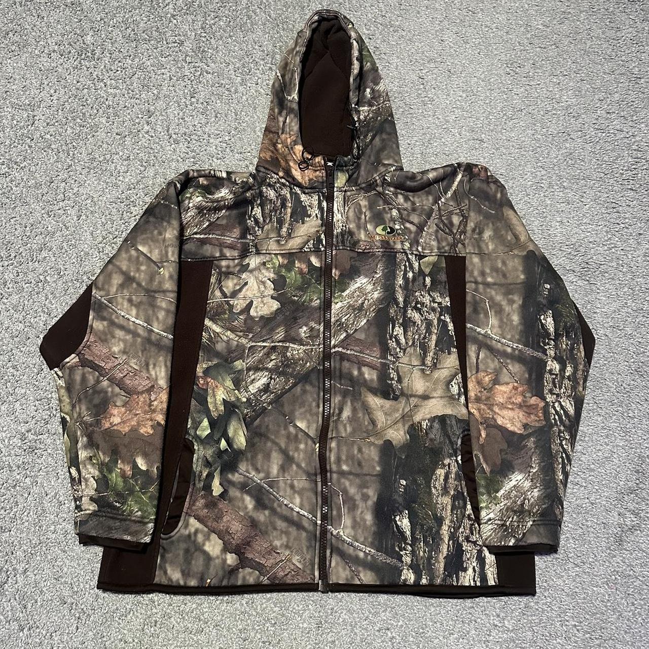 Y2K Mossy Oak Camo Zip Up Hoodie Men size 2XL Any... - Depop