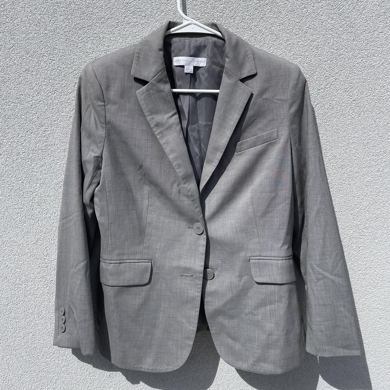 Vintage gray blazer. Good quality, staple item.... - Depop