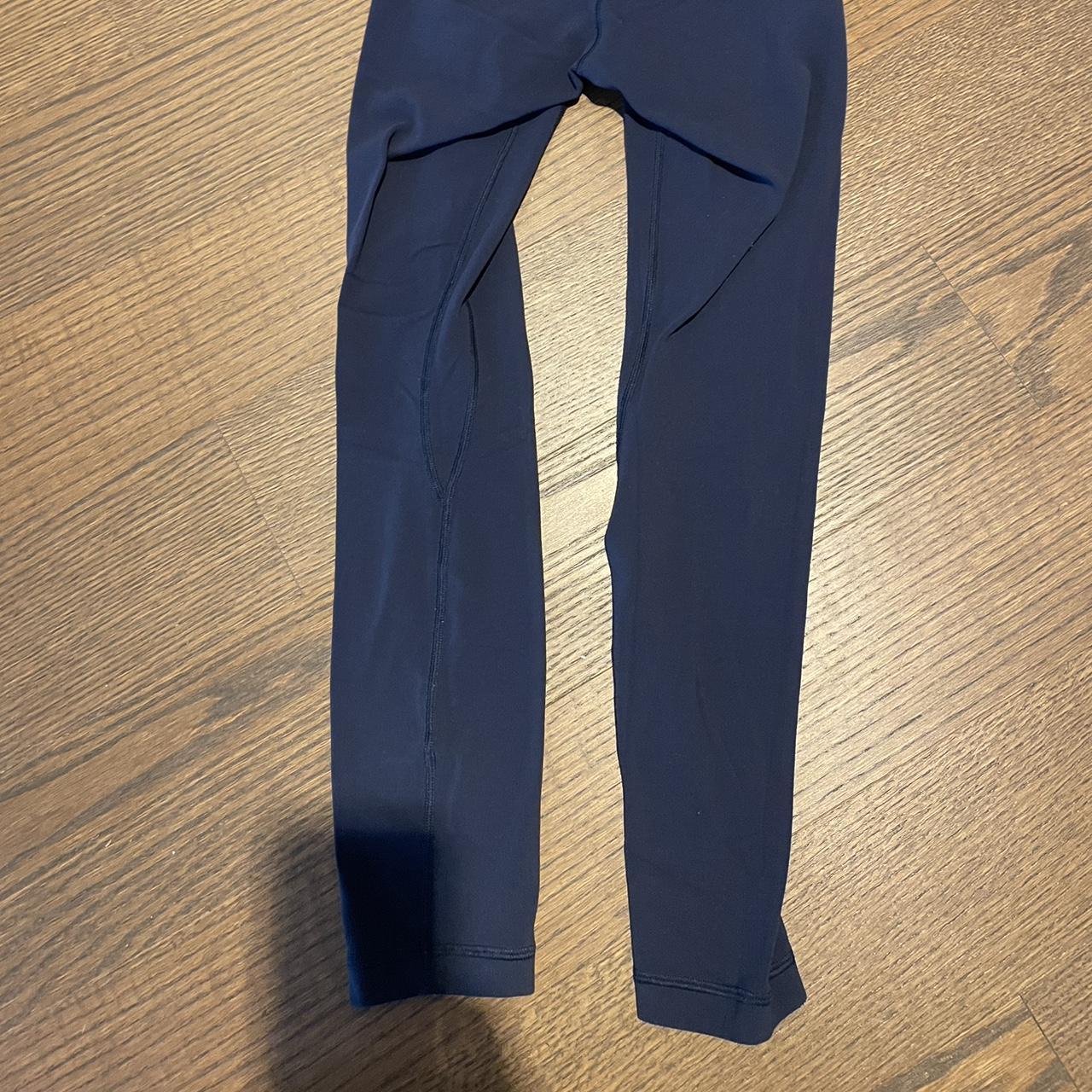 size y navy blue lululemon leggings