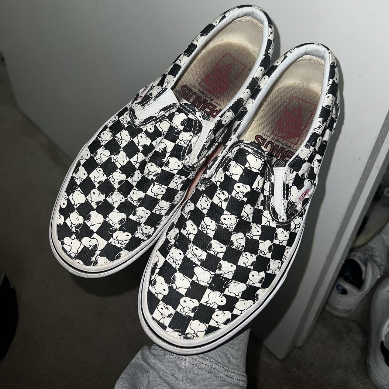 Authentic Snoopy Vans X Peanuts Checkerboard Slip-on Sneaker