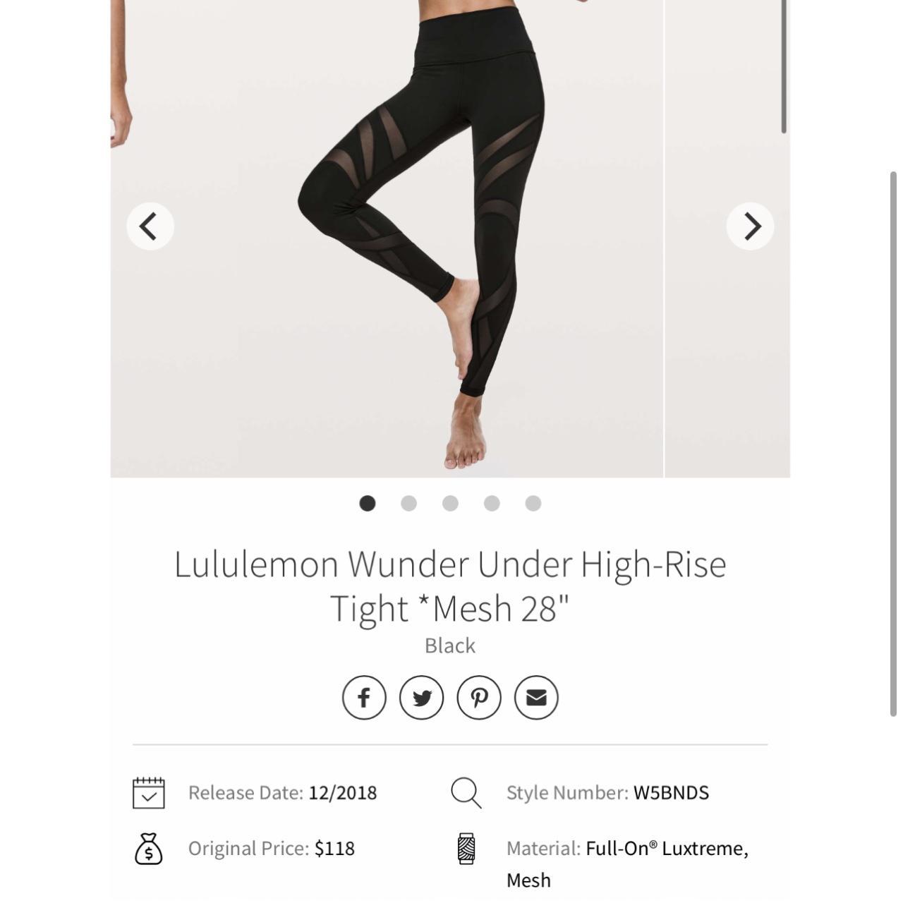 LuLulemon wunder under high rise buy leggings size 12