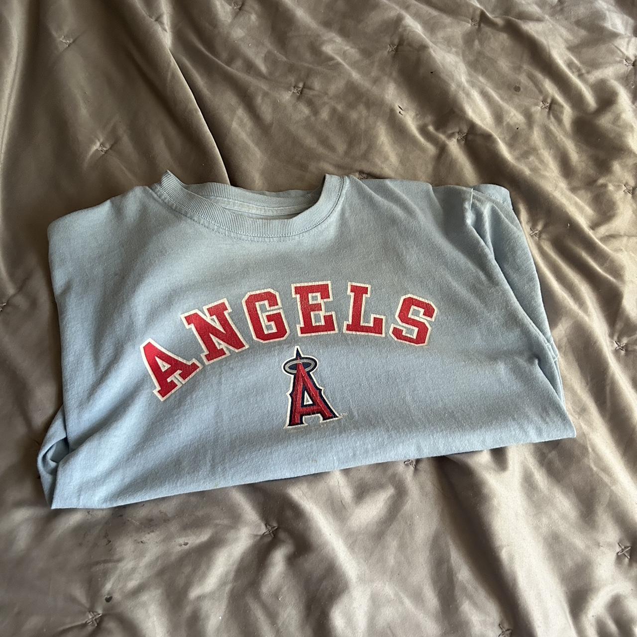 Los Angeles angels baseball t-shirt. Small stain on - Depop