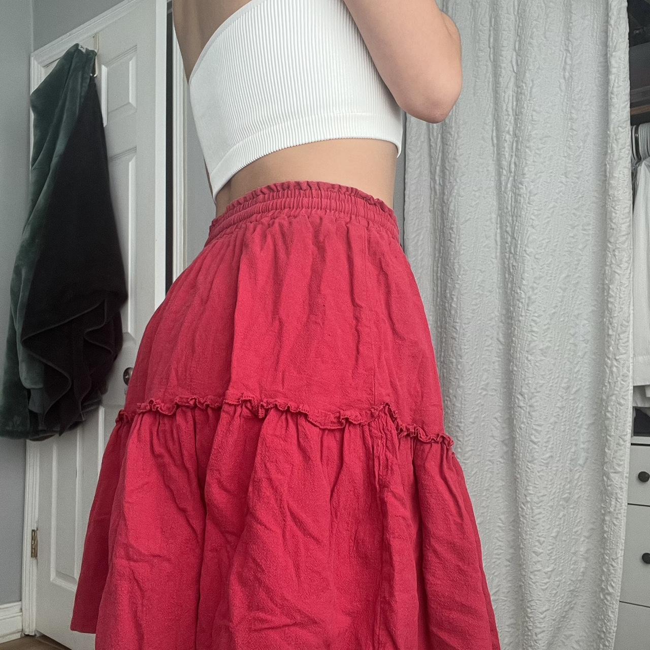 American Apparel Women's Red Skirt (4)