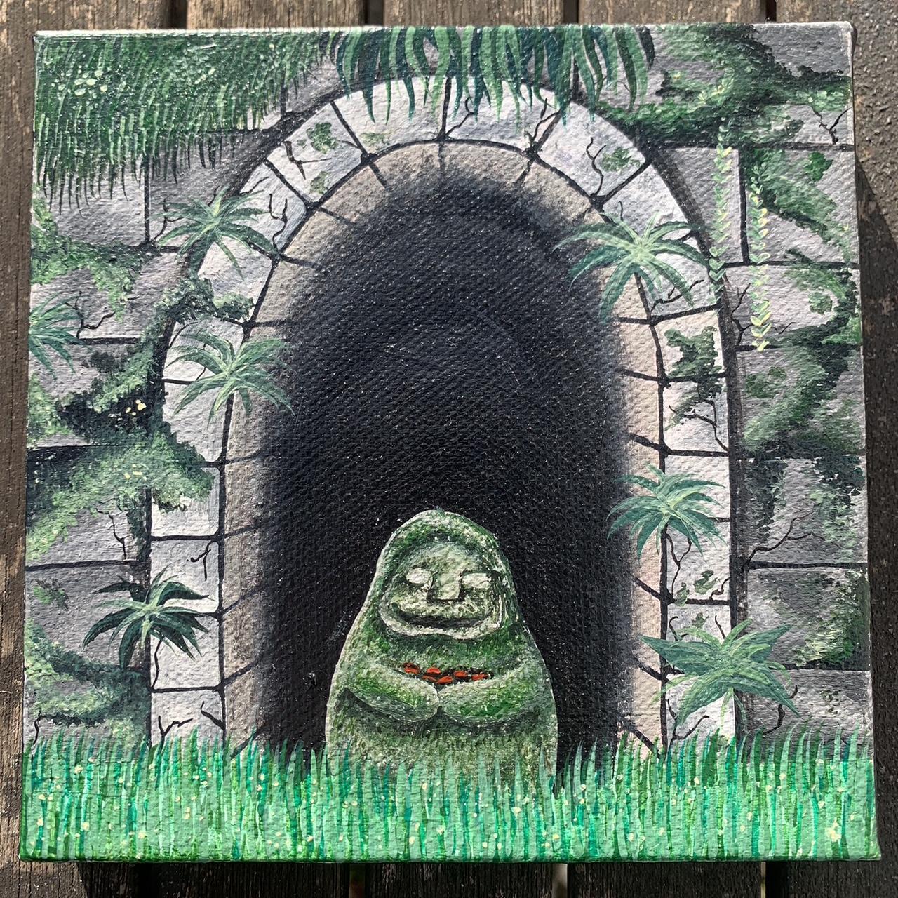 Painted Studio Ghibli ‘Spirited Away’ canvas!... - Depop