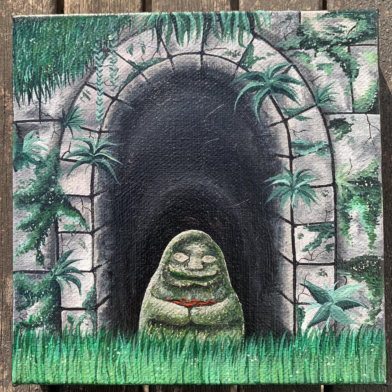 Painted Studio Ghibli ‘Spirited Away’ canvas!... - Depop