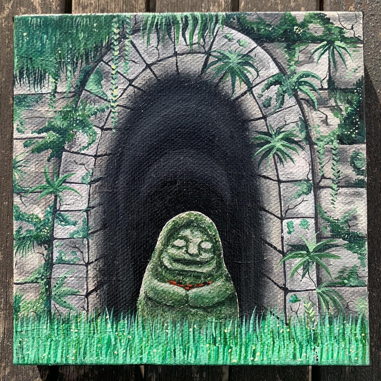 Painted Studio Ghibli ‘Spirited Away’ canvas!... - Depop
