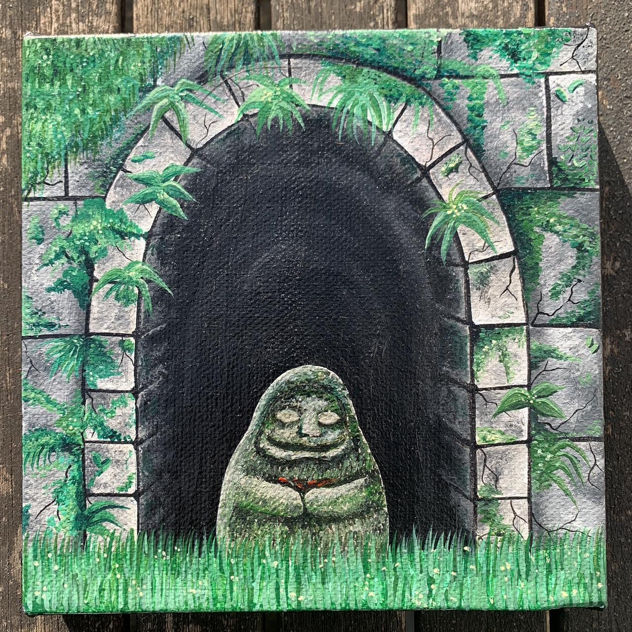 Painted Studio Ghibli ‘Spirited Away’ canvas!... - Depop