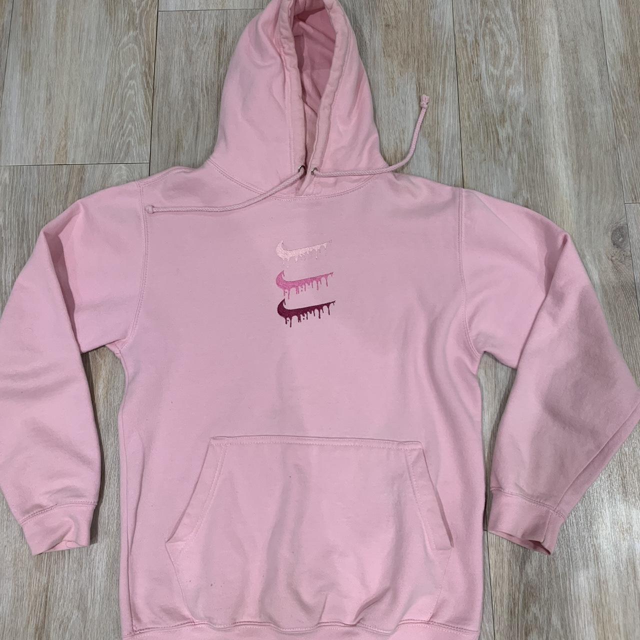 mens pink hoodie nike