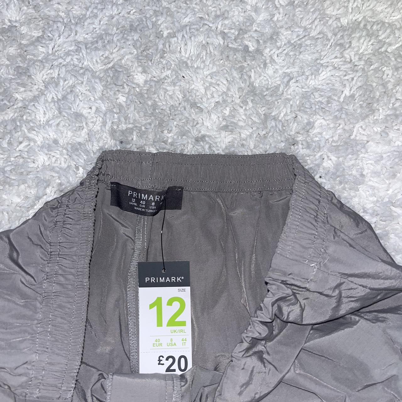 grey parachute pants primark, new with tag 🏷️... Depop
