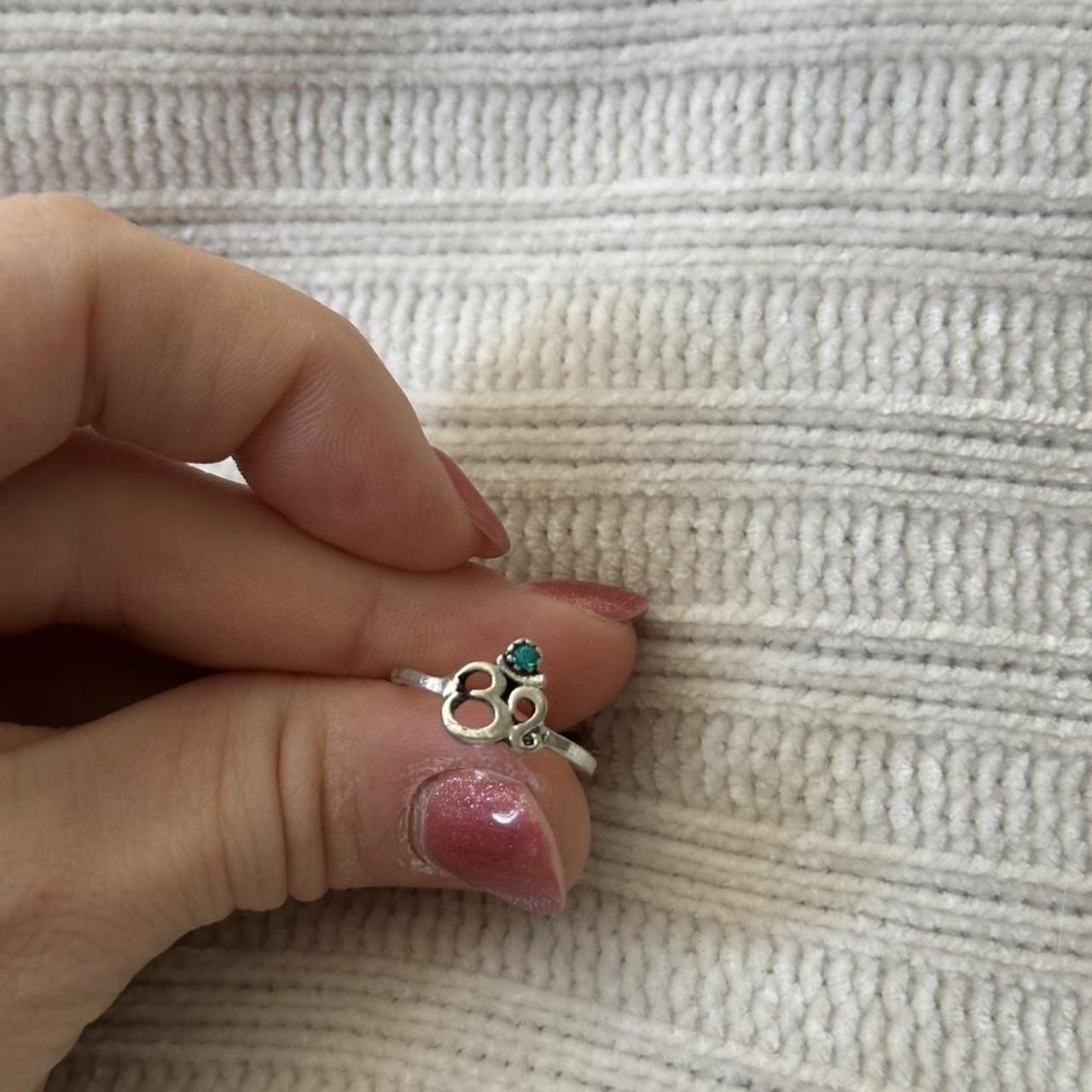 Women's Ring - Silver/Multi – silver om ring with… - image 1