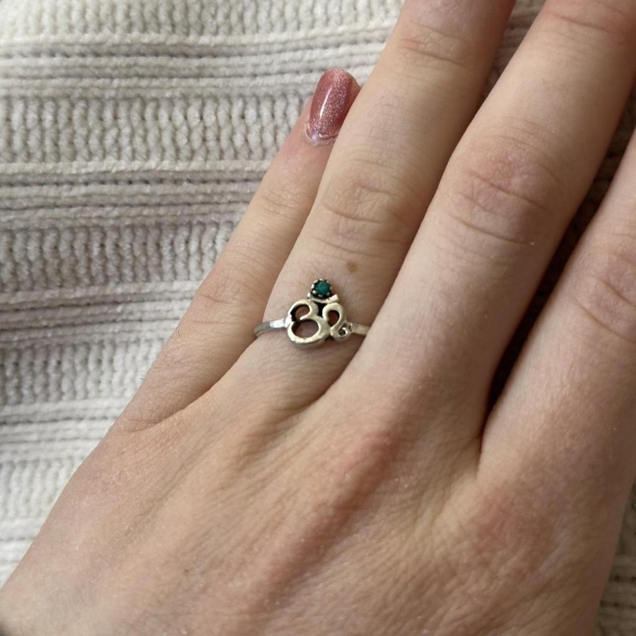 Women's Ring - Silver/Multi – silver om ring with… - image 2