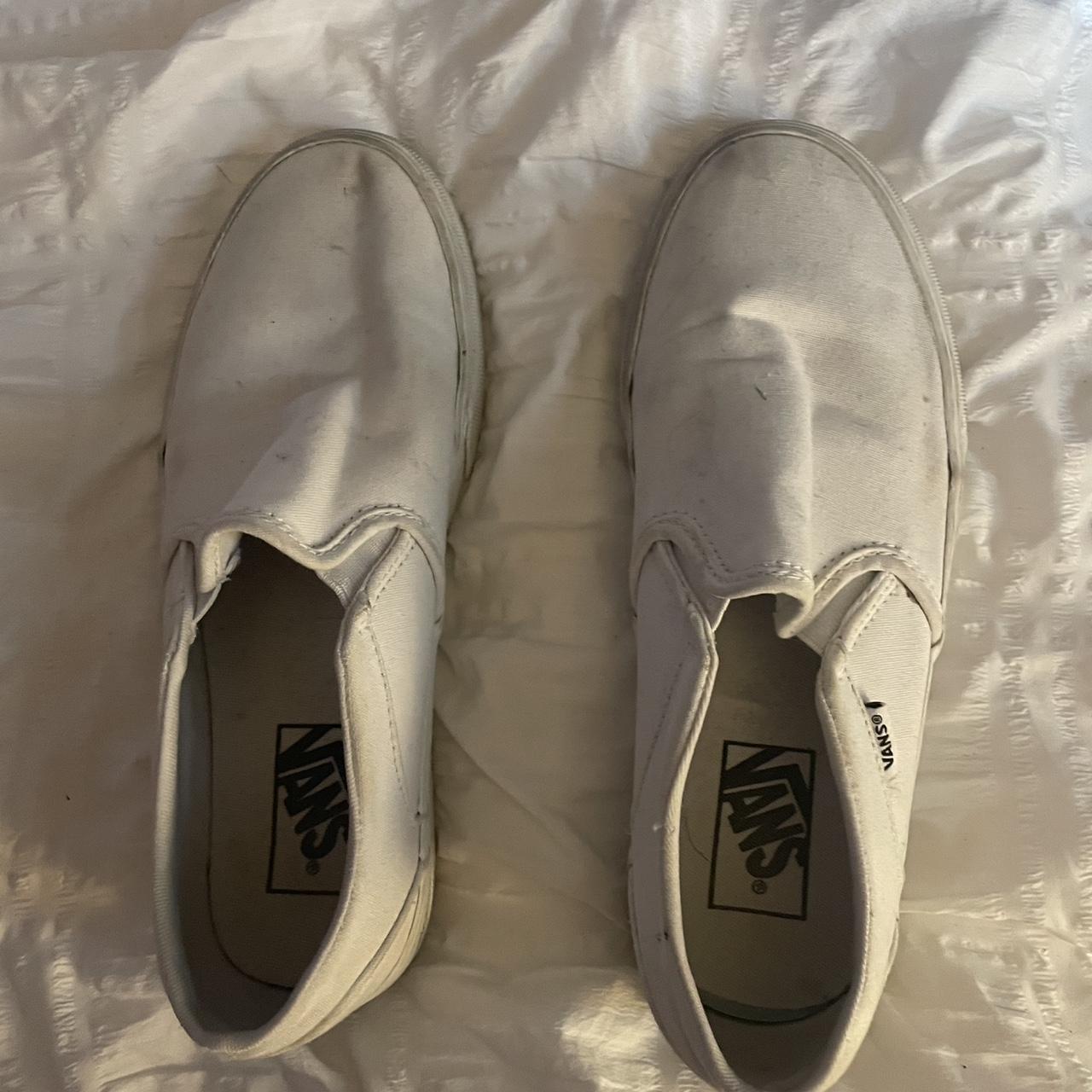 Vans Women's Sneakers White US – White Vans slip-on trainers