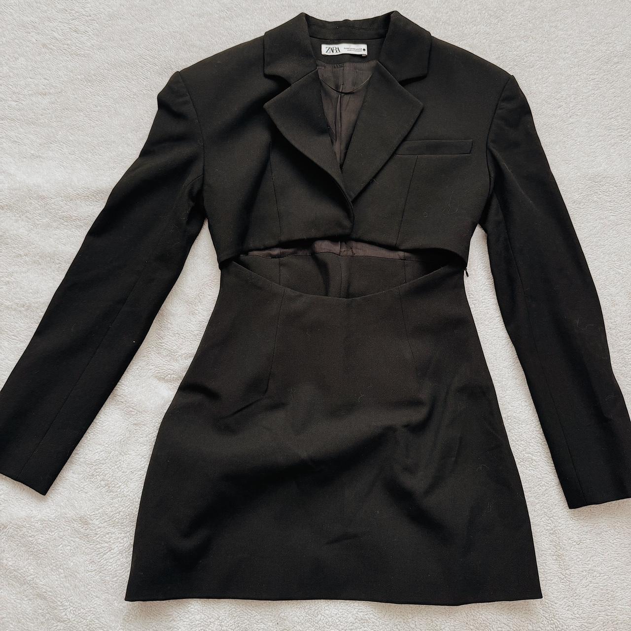 ZARA Black Long Blazer Coat Limited Edition Size high quality XS NEW