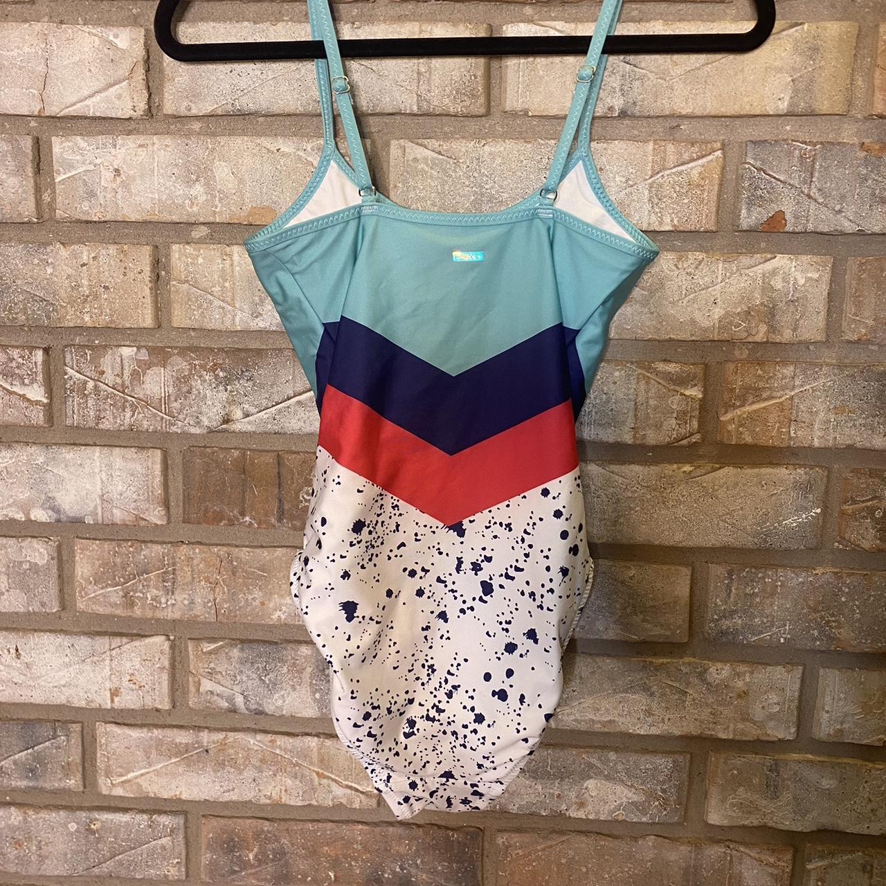 Chubbies Women's Pink and Blue Swimsuit-one-piece | Depop