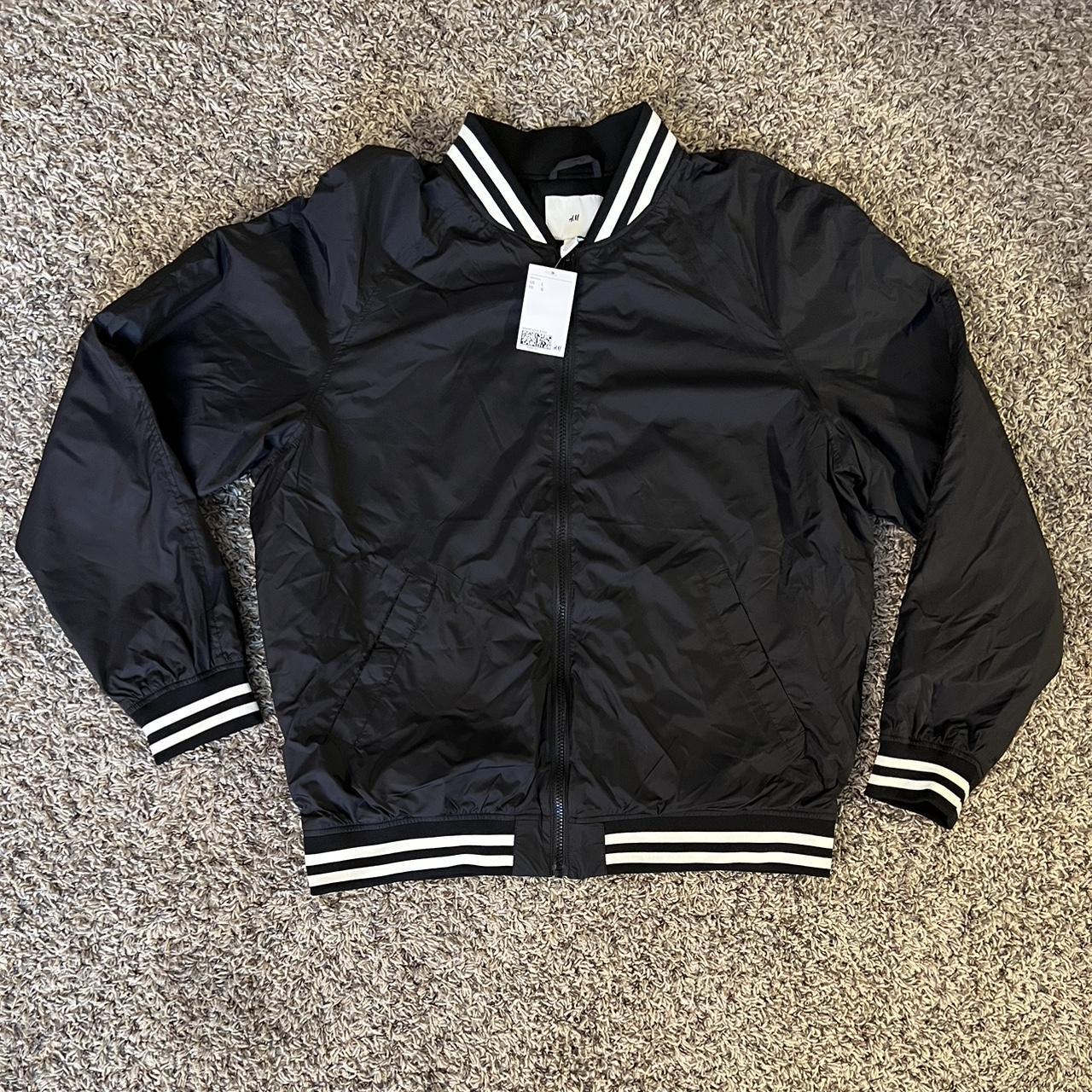 H&M Men's Black and White Jacket | Depop