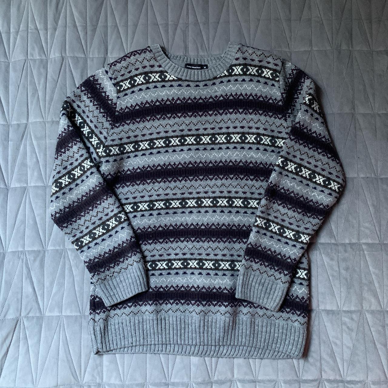 80s Grandpa jumper, perfect for christmas, very... - Depop