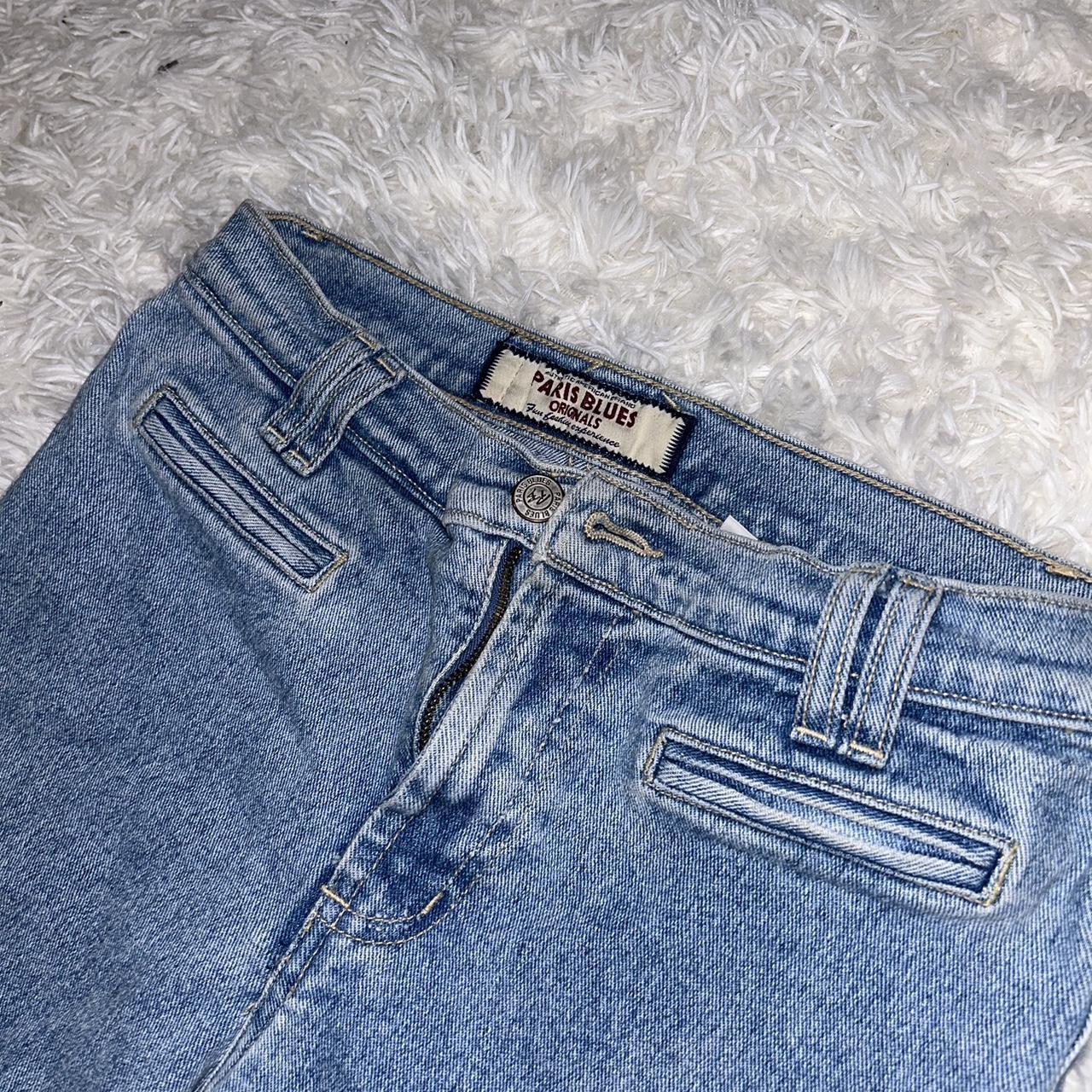 Vintage Paris Blues Jeans Size Has Cute Front Depop