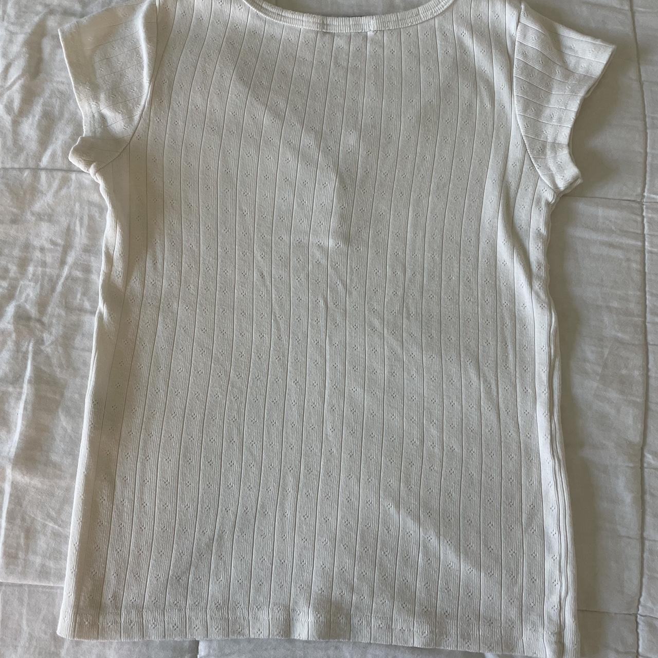 Brandy Melville Women's White Blouse | Depop