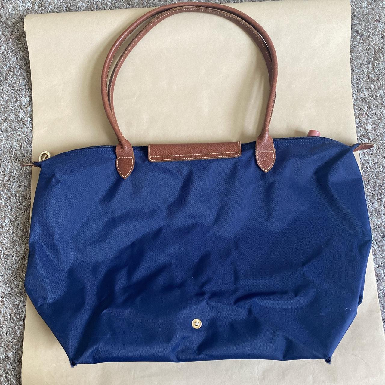 Longchamp Women's Navy Bag | Depop