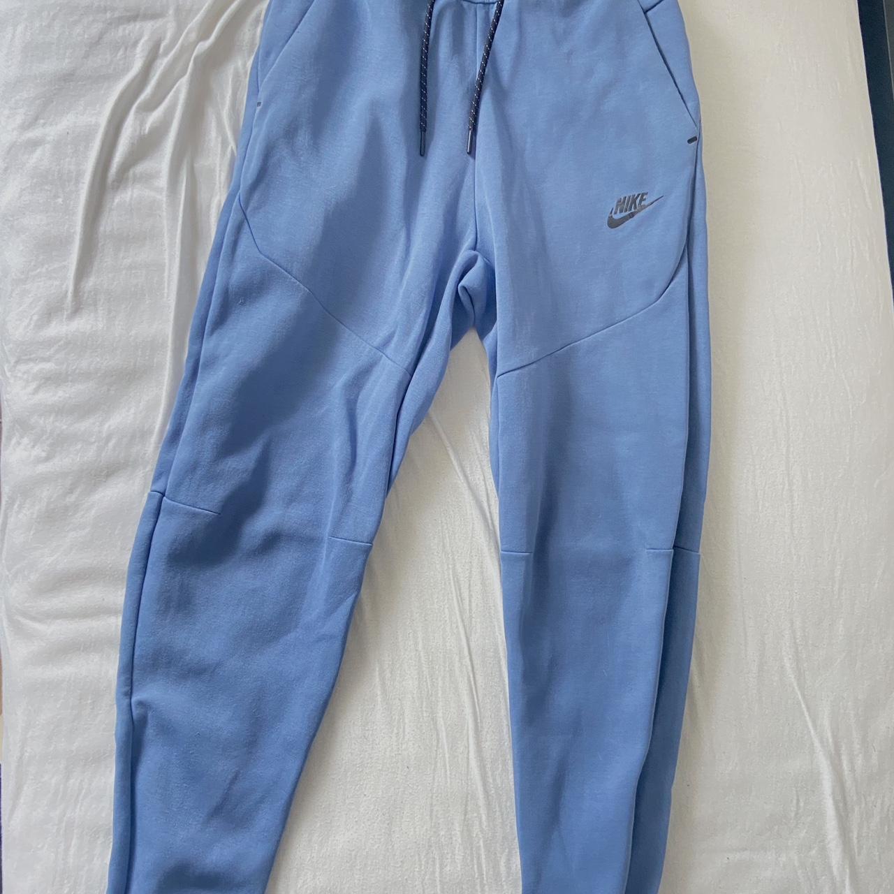 Extra Small Blue Nike Tech Joggers - Depop