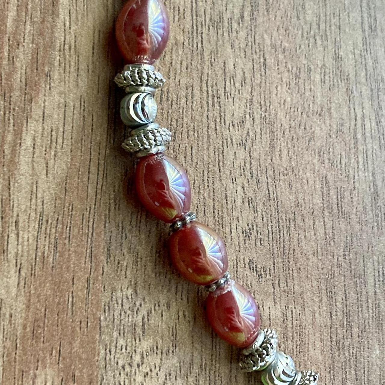 Women's Necklace - Red/Multi – Statement necklace… - image 7