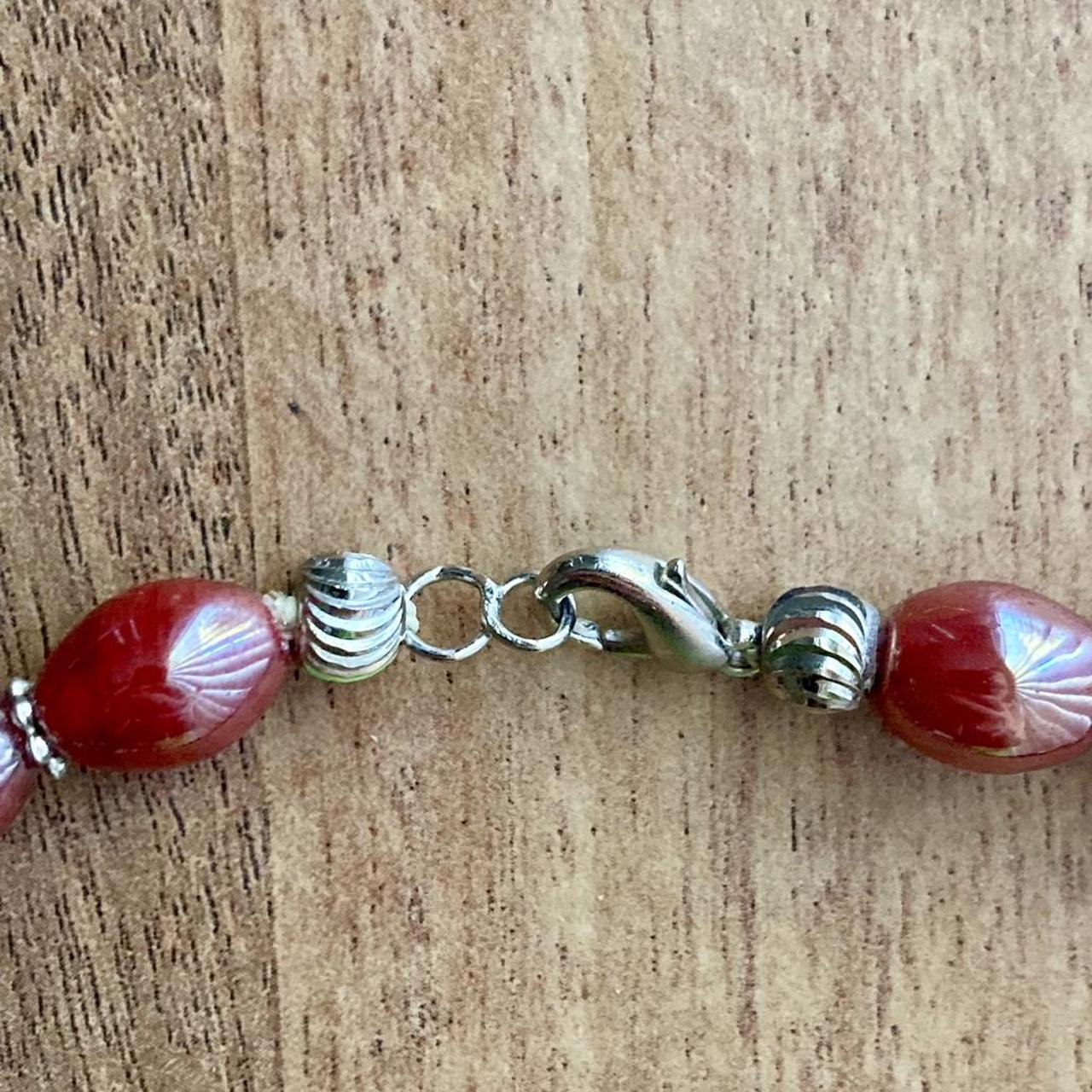 Women's Necklace - Red/Multi – Statement necklace… - image 8