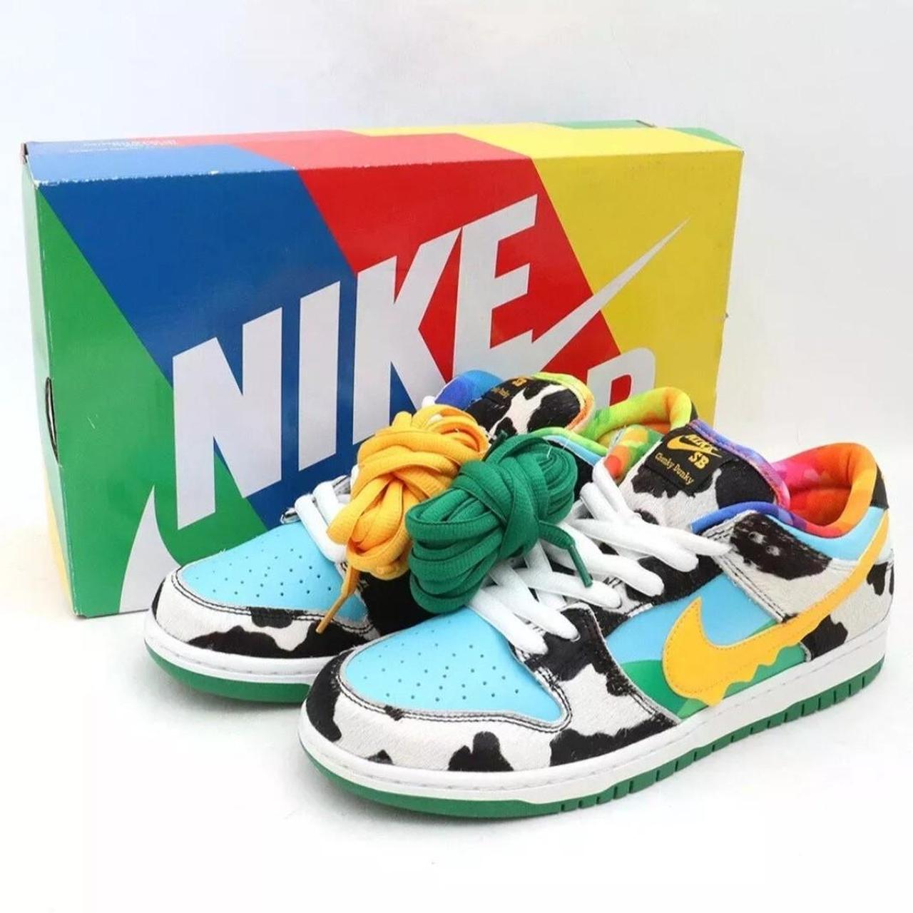 nike dunks cow print