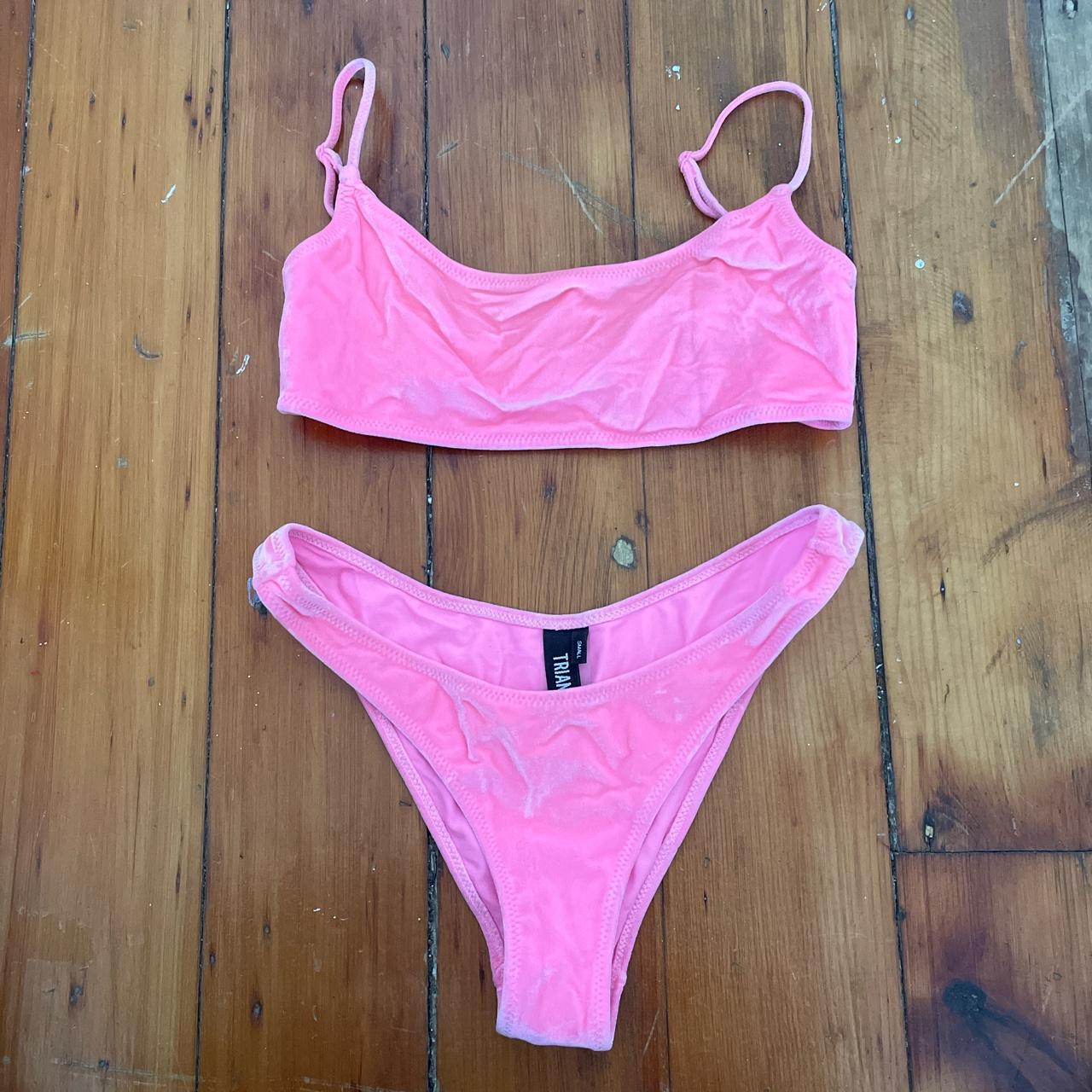 Triangl pink sale velvet bikini