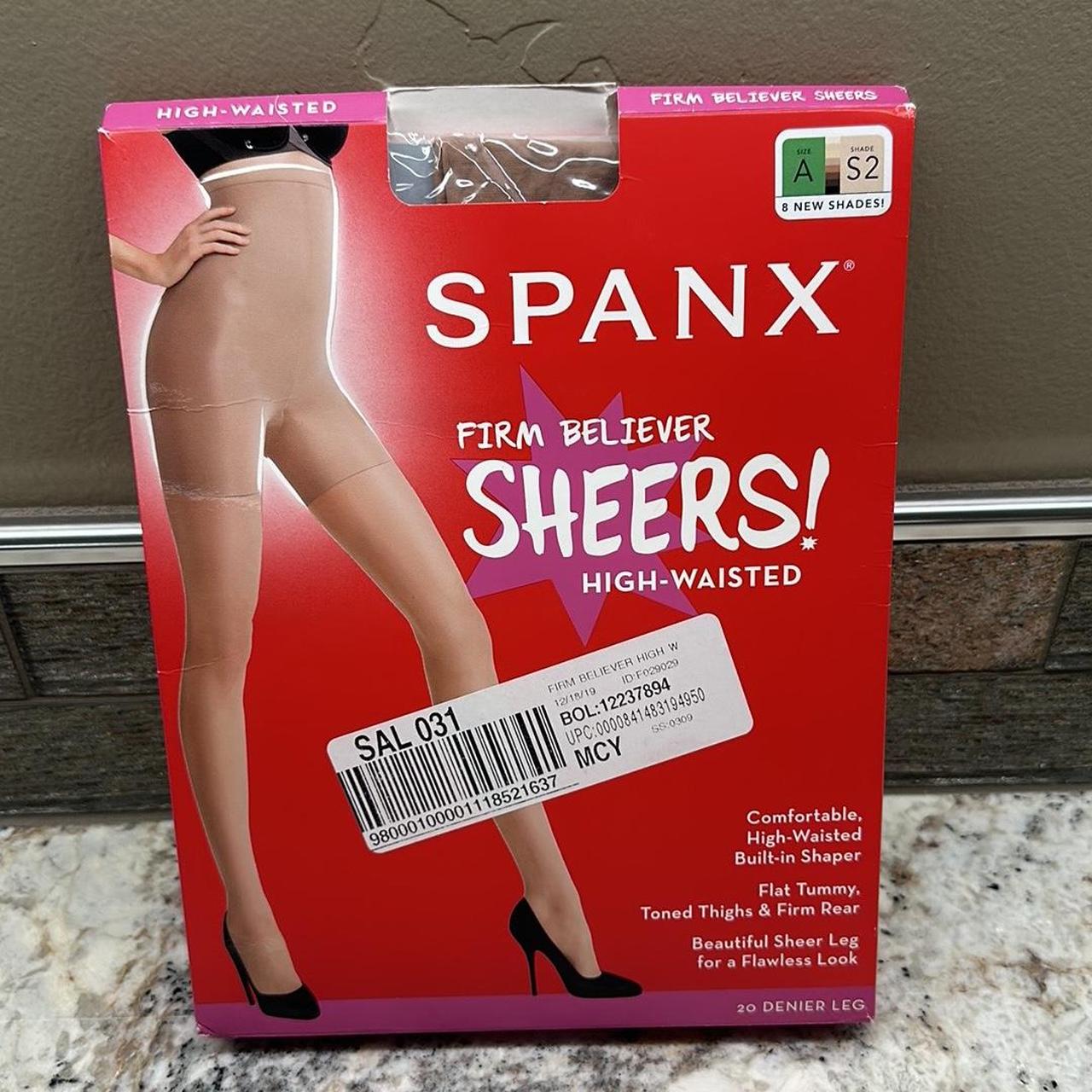 SPANX Firm Believer Shaping Sheers Pantyhose size A - Depop
