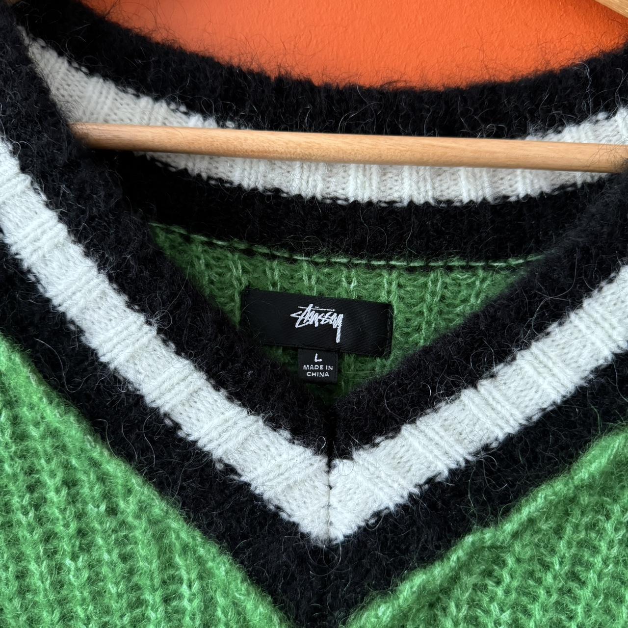 Stussy Mohair V-neck Tennis Sweater 🎾 Size | Depop